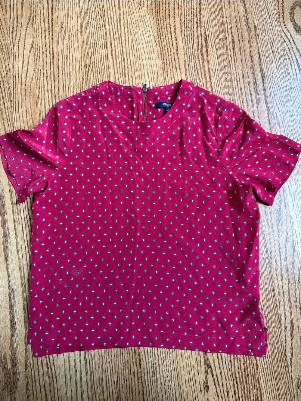 Madewell 100% Silk T-Shirt Blouse size Small